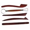 5pcs/set Strong Soft Clay Wood Handle Carving Pottery Tools
