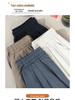 Spring 2025 Plus Size High-Waisted Wide-Leg Acetate Culottes - Slimming, Versatile, and Casual.