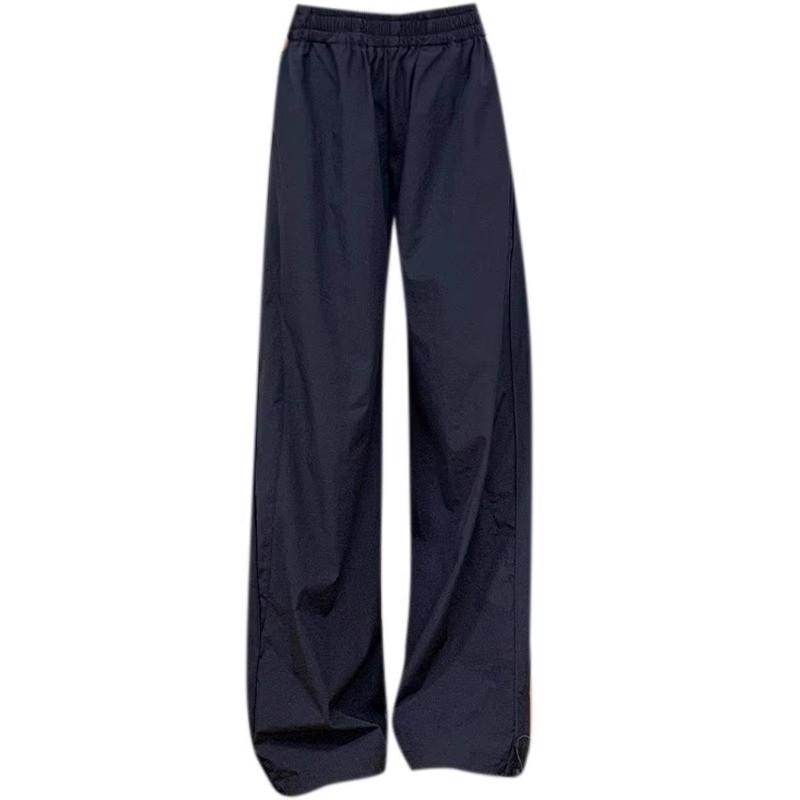 Womens Quick-Dry High-Waist Straight Leg Cargo Pants Lightweight Workwear Loose Fit