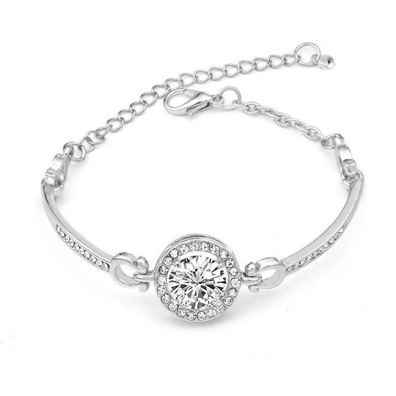 Rose Gold Zircon Bracelet: Eight Hearts & Arrows Design, Elegant Korean-Style Women's Jewelry