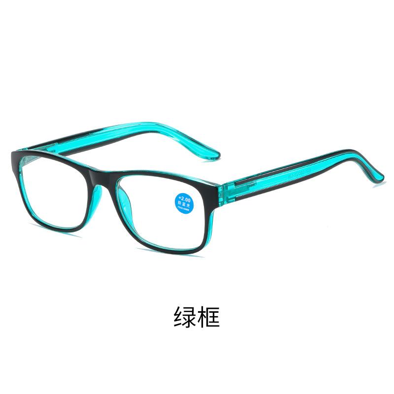 Anti Blue Light Reading Glasses Fashion Women Men Clear Sqaure Computer Presbyopic Eyeglasses Spring Legs Frame Eyewear
