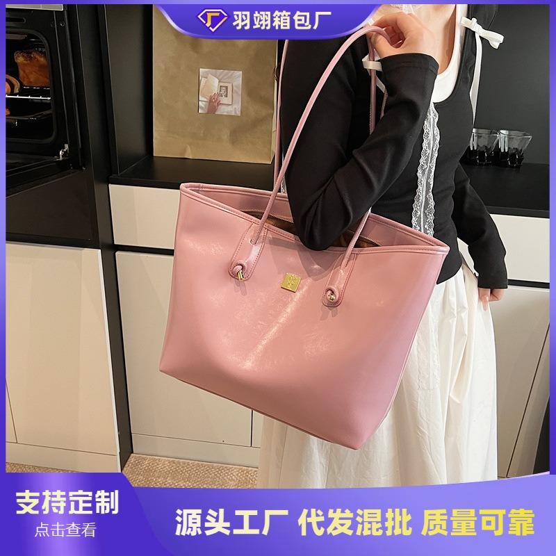 commuter tote bag women's simple casual shoulder bag new fashion high sense women's bag