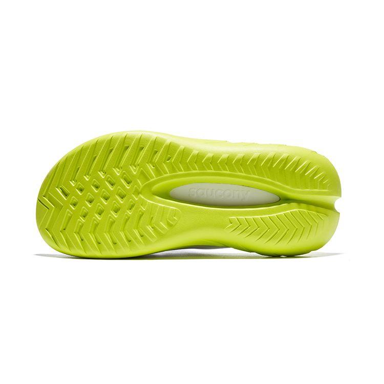Saucony Cradle 2 Casual Versatile EVA Hollow Non-Slip Slide Sandals Unisex sandals White Green Black S28903-1