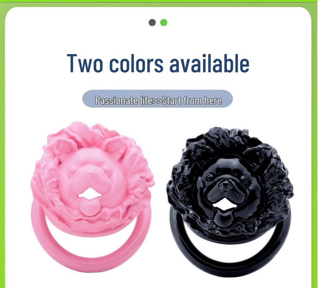 Puppy Dog Chastity Lock: Pink Mini CB Birdcage for Transgender Males