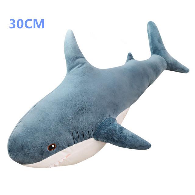 140Cm Giant Big Funny Soft Bite Shark Plush Toy Stuffed Cute Animal Reading Pillow Appease Cushion Doll Gift For Children Baby