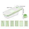 7-in-1 Adjustable Vegetable Slicer, Stainless Steel Kitchen Grater & Cucumber Slicer – Compatible with All Standard Cutting Boards