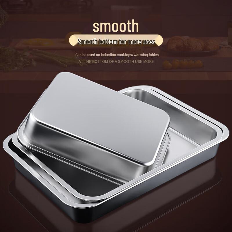 Stainless Steel Square Serving Dish with Lid