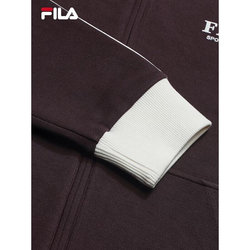 Fila Men's Color-block Knit Stand Collar Jacket