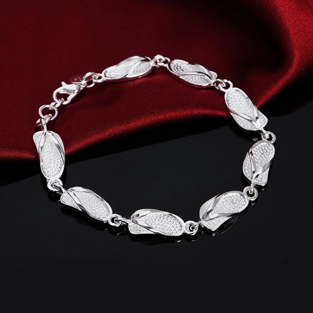 925 Silver Twisted Rope Bracelet 4MM Unisex Chain Fashion Jewelry for Women Men High Quality Durable