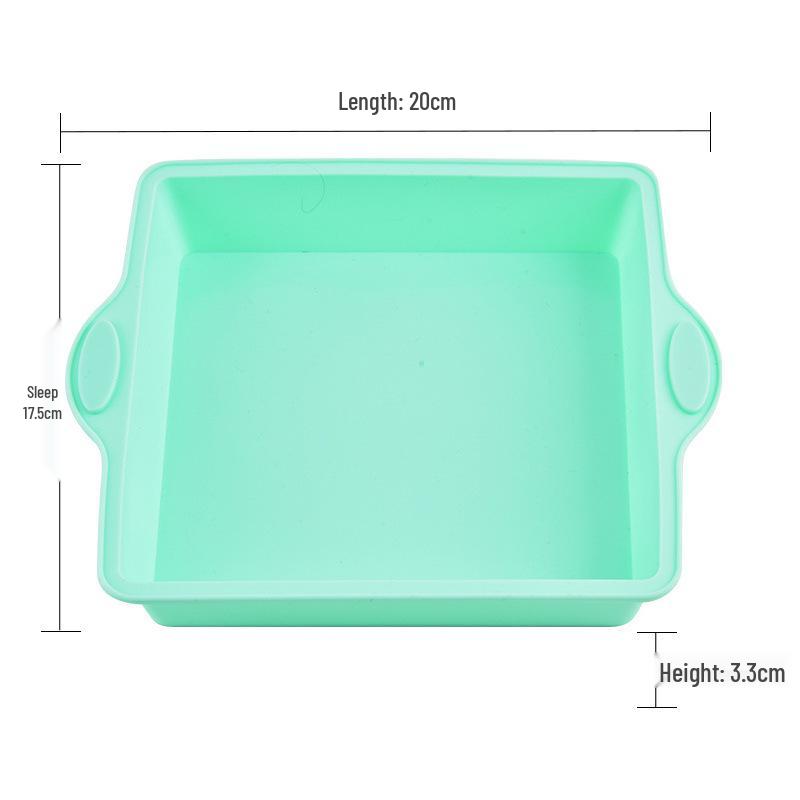 Heat-Resistant Silicone Baking Molds: Round & Rectangular for DIY Cake, Bread, and Toast