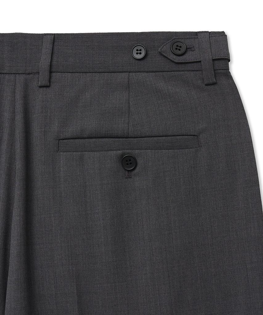 NOIRER Light Wool Flare Slacks (Gray)