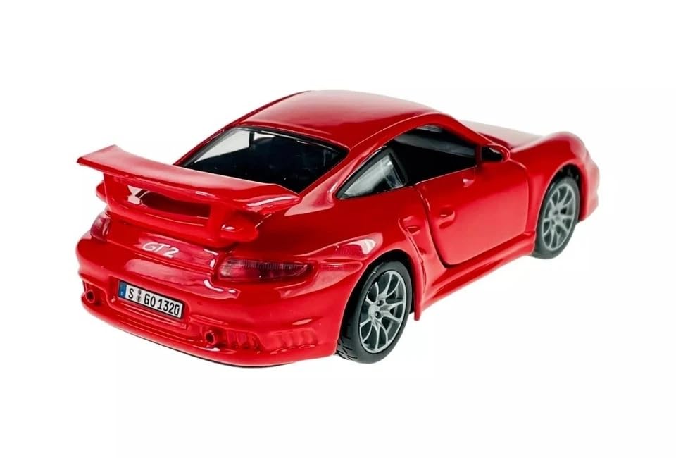 Burago Porsche 911 GT2 2009 Diecast Model Red Car, 1/32 Scale