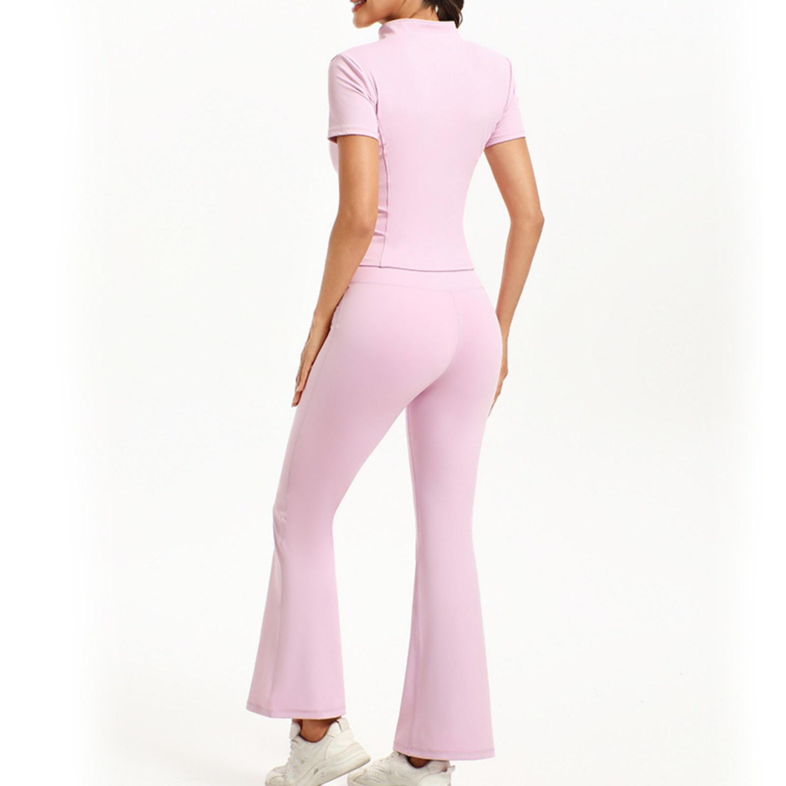 Women s -Color High-Waisted Flared Pants — Butt-Lifting Fitness,  Dance,  And Sportswear M