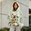 Unisex Athletic Hoodie with and Dog Pouch, Long Sleeve Pullover Sweatshirt