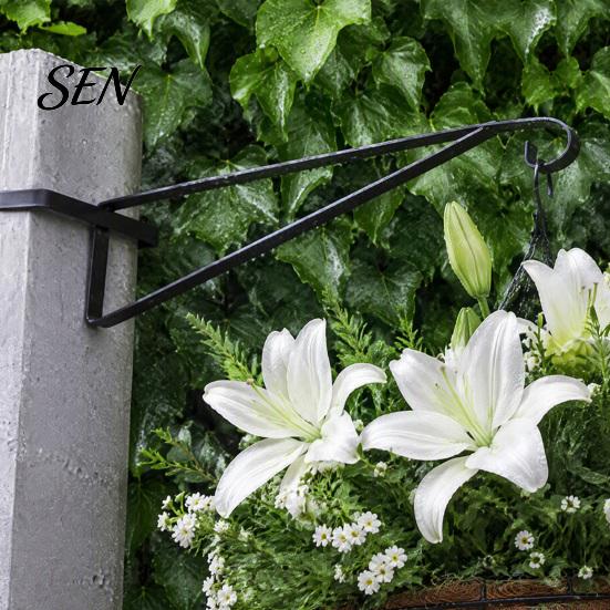 Adjustable Metal Bracket 4PCS Plant Hanger Bracket, Wall Mounted Vertical Hooks, Backyard Hanging Planter Strong Load-bearing Capacity Brackets