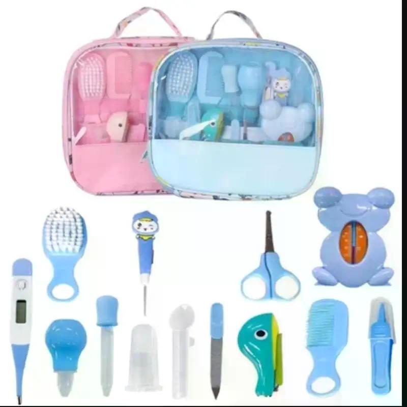 Baby Care Kit Baby Nail Clippers Nasal Aspirator Nose Cleaning Tool Safety Comb Brush 10-Piece Set Specially Designed for Bags