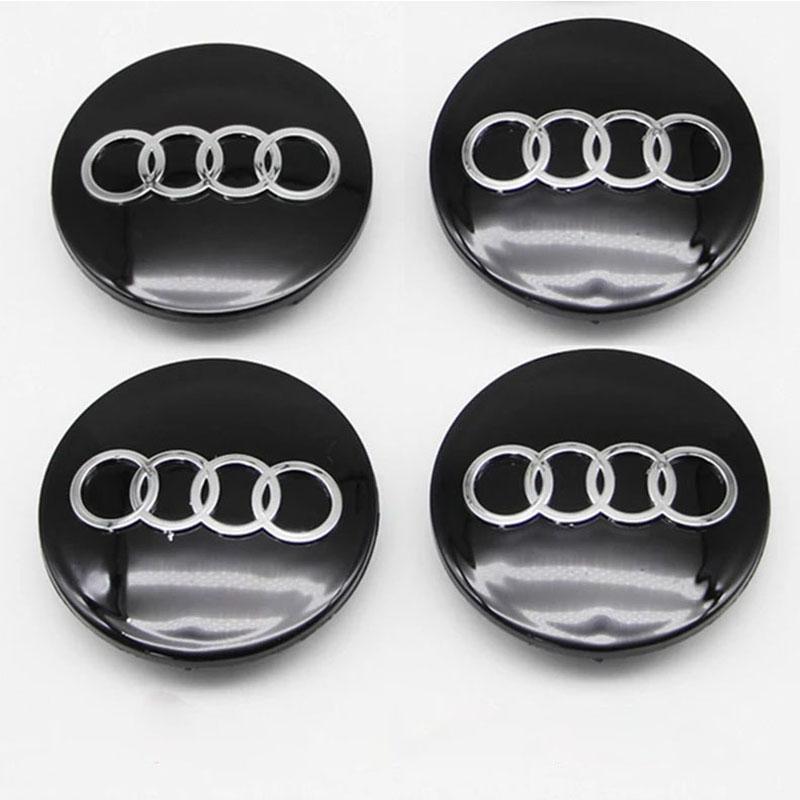 4Pcs/set 68mm Car Logo Styling Wheel Center Cap Hub Replaced Covers For qaz23 A3 A4 A6 C5 Emblem Badge 8D0601170 Auto Accessories