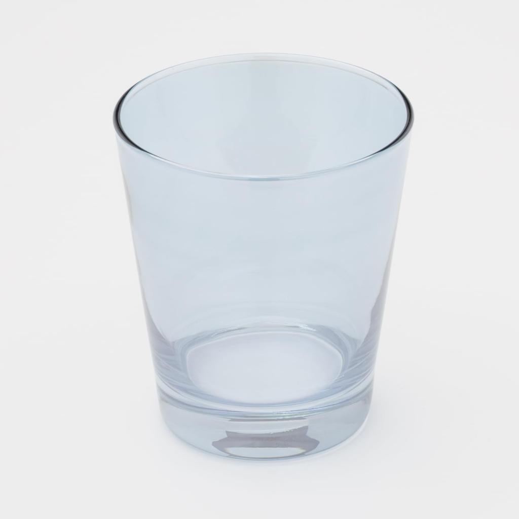 Otsuka Glass "Pinsale" Rocks Glass, Old, Large, Approx. 260ml, Blue, Made In Japan, 6740-723-4-1P