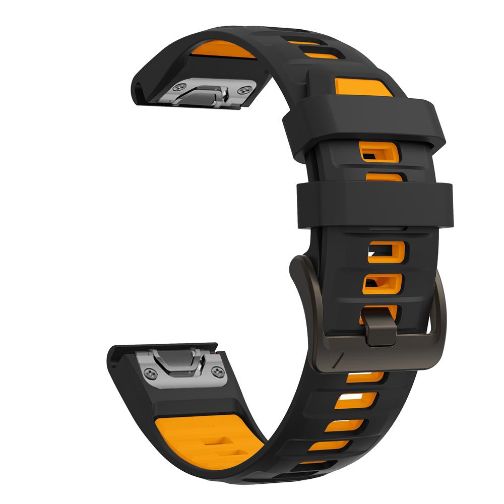 22mm 26mm Watch Strap Two-Tone Silicone For Garmin Fenix 8 Pro 8 7X 7Pro 6/Enduro 3/Instinct 2X/Tactix 8 Smartwatch Watch bands