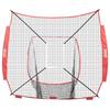 7x7 Ft Baseball Softball Practice Net, Portable Baseball Training Net for Hitting Batting Catching Pitching, Backstop Baseball Equipment Training Aids