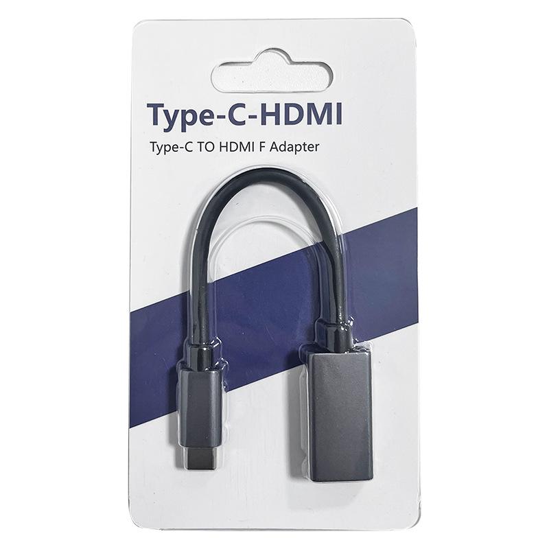 

Кабель-адаптер Type-C на HDMI 4K 60 Гц для HD-ноутбуков 0.25m шифер серый