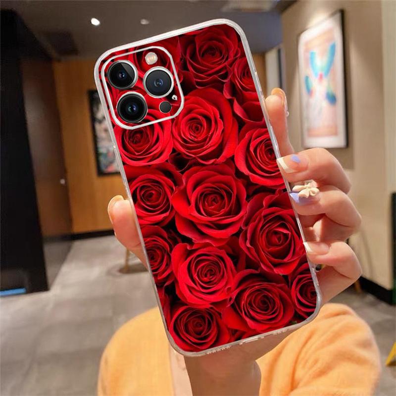 Phone Case For Iphone 17ProMax Air 16 15 14 13 Pro Max 15 16 Pro 15Plus Beautiful Flower Rose