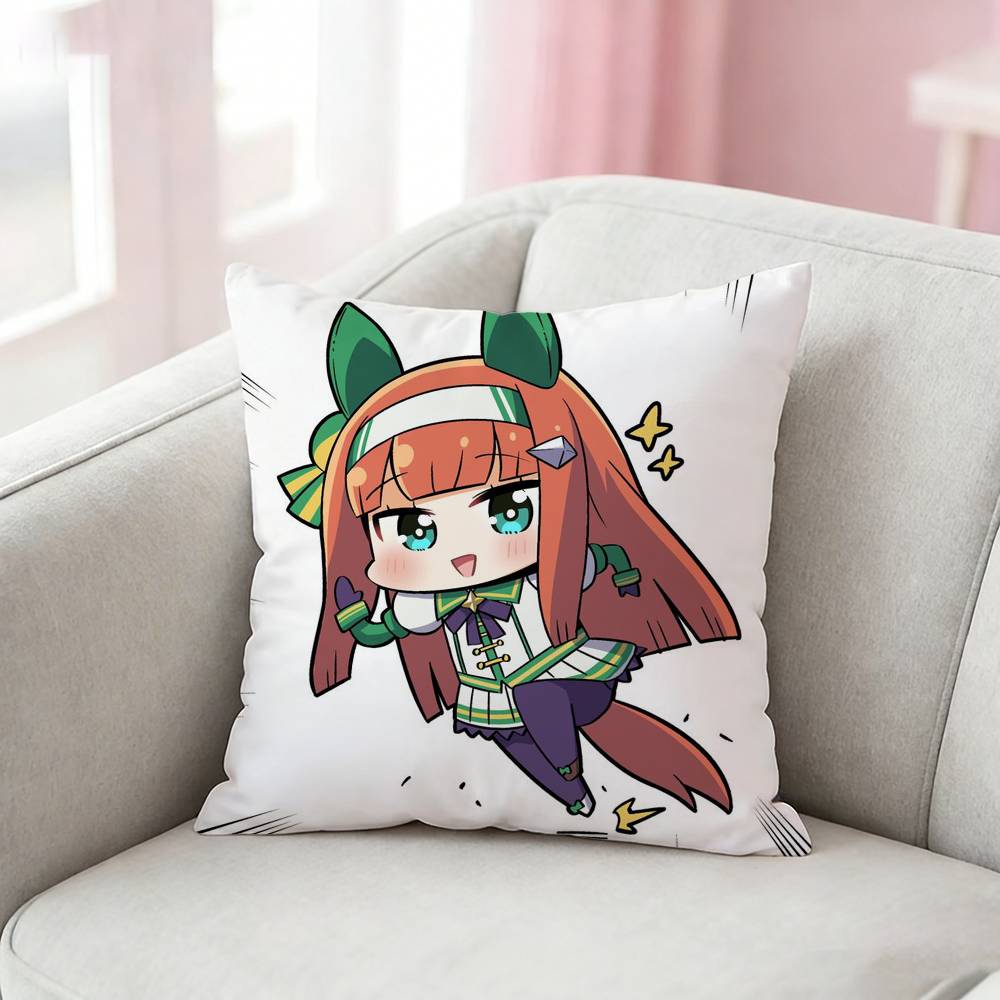 PPretty Derby SSilence Suzuka Pillow Case Cushion Cover Throw Pillow Case For Car Sofa