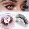 1Pair Reusable Self-adhesive False Eyelashes 3D Mink Lashes Glue-free Eyelash Extension 3 Seconds To Wear No Glue Needed Lashes