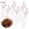 6PCS Rhinestones U-shaped Hair Pins Little Simple Bride Wedding Hair Pins Bridal Hair Piece Wedding Hair Accessories for Women