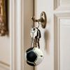 Keychain Pendant Mini Football Shape Team Logo Keychain Portable Decompression