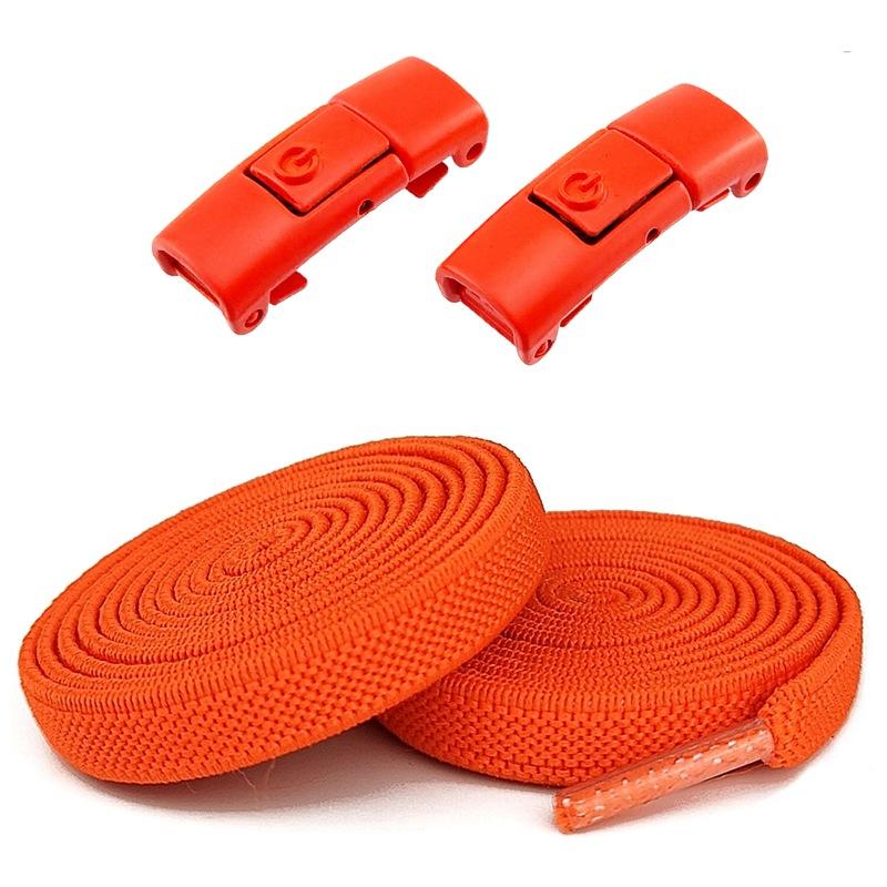 2 pezzi senza lacci elastici lacci per scarpe senza lacci lacci per scarpe con chiusura a pressione lacci per scarpe da ginnastica per bambini e adulti 8 mm lacci piatti allargati per scarpe