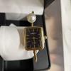 Golden Pearl Square Bracelet Watch - Women's Luxury Retro-Style Quartz Watch