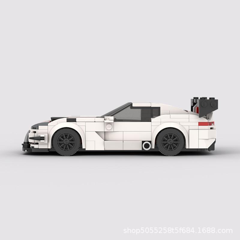 MOC Building Block Set Racing 8 Grid Road Riding Viper Acr Toy Model