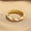 2026 New Versatile Color High-end Fashion Niche Temperament Open Ring Dopamine Dripping Index Finger Ring