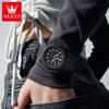 OLEVS 5627 Watches For Man Original Square Quartz Watch Waterproof Luminous Week Date Watches Resin Strap Box Gifts