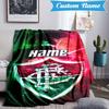 Custom Name Flamengo Team Crest Blanket Lightweight Ideal Bedding Blanket Perfect for Travel, Camping, Living Rooms, Sofas, Christmas gift