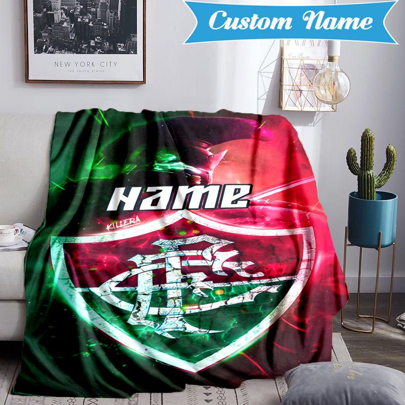Custom Name Flamengo Team Crest Blanket Lightweight Ideal Bedding Blanket Perfect for Travel, Camping, Living Rooms, Sofas, Christmas gift