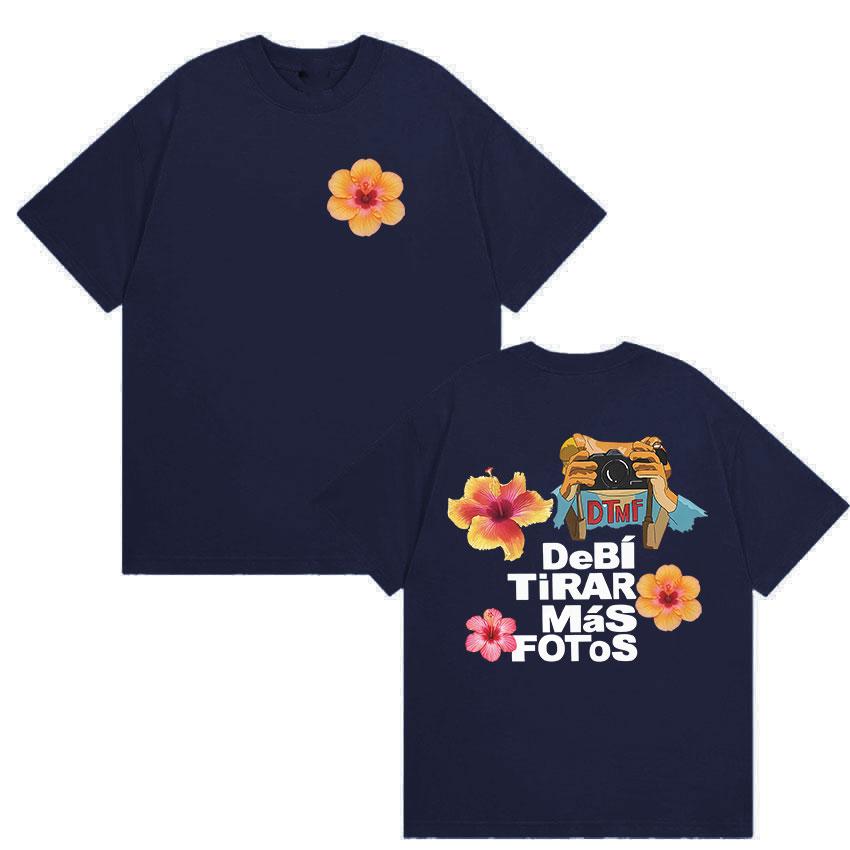 Debi Tirar Mas Fotos DTMF Bad Bunny Album Graphic YK TShirt UNISEXs Women Summer Fashion Harajuku Oversized Cotton Tops