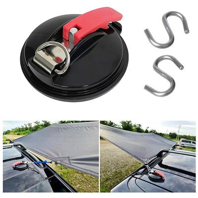 Vacuum Suction Cup Anchor with Fixed Hook Suction Cup Hook for Heavy-Duty Car Watch Strap Suitable for Car Household Bathroom