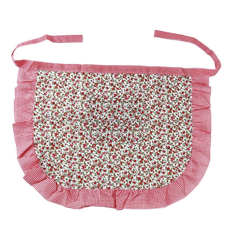 Short Waist Kitchen Apron Lace Half Waist Bib Maid Costume With Kitchen Party Favors For Women Waitress New