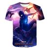 Summer Men's 3D Printed Marvel Superhero Spider-Man Pattern T-Shirt - Street Round-neck Short