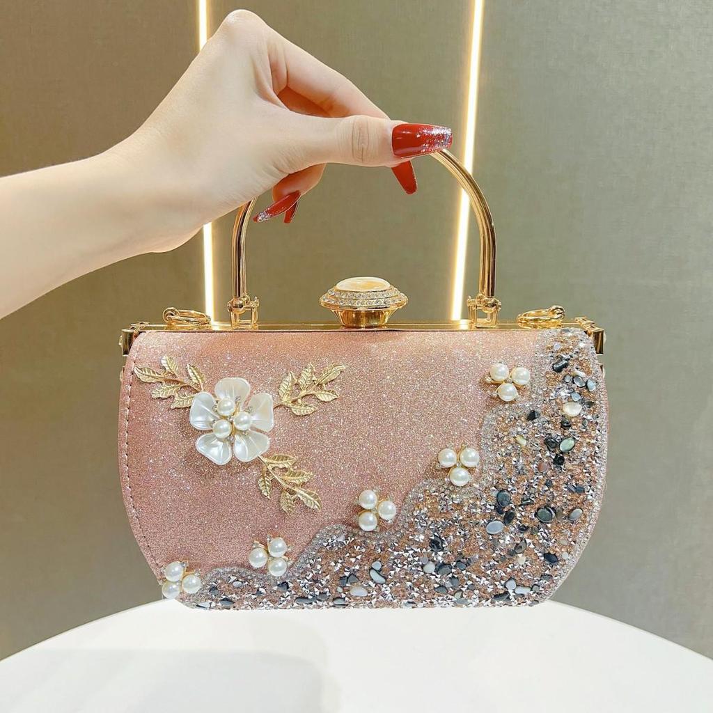 Elegante Cross-Border-Handtasche für Damen: Prinzessinnen-Abendtasche für Bankette, Abendgarderobe, als Schultertasche und als Kuriertasche