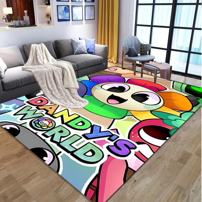 Dandy's World Pattern Rug, Indoor/Outdoor Mat, for Picnic, Gameroom, Bedroom, Office, Living Room, Home Decor Carpet, Birthday Gift