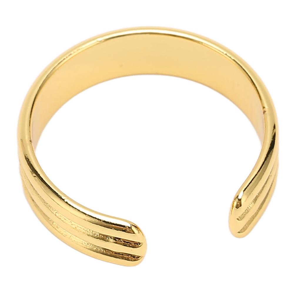 Embossed Gold Color Magnetic Healing Ring Unisex Adjustable Opening Joint Relief Magnetic Ring