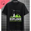 Funny Zipline This Is How I Fly Ziplining Graphic TShirt Pure Cotton Round Neck Short Sleeve Casual Sports Outdoor Tshirt