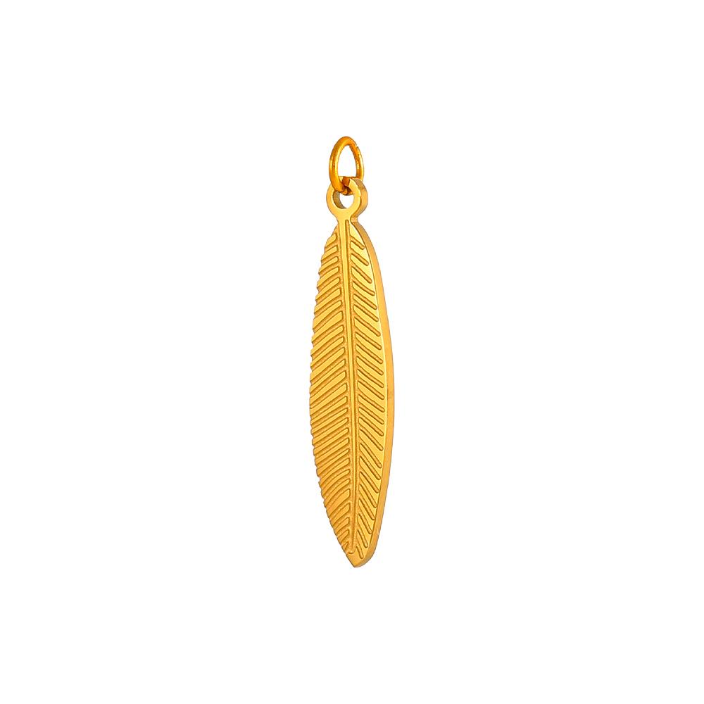 CARLIDANA Fashion Leaf Stainless Steel Charms Leaves Pendants DIY Drafts Fashion Jewelry Accessories Necklaces Jewelry Making