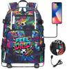 2026 Sports Soccer USB Large Capacity Backpack for Middle High School Students Travel Unisex