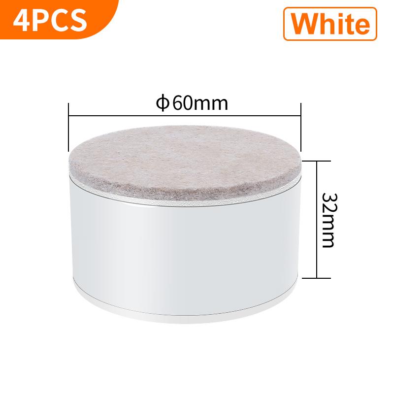 4PCS Carbon Steel Furniture Riser Beg Leg Raiser Adds Height To Heavy Furniture Round Square Sofa Chair Table Feet Riser Black