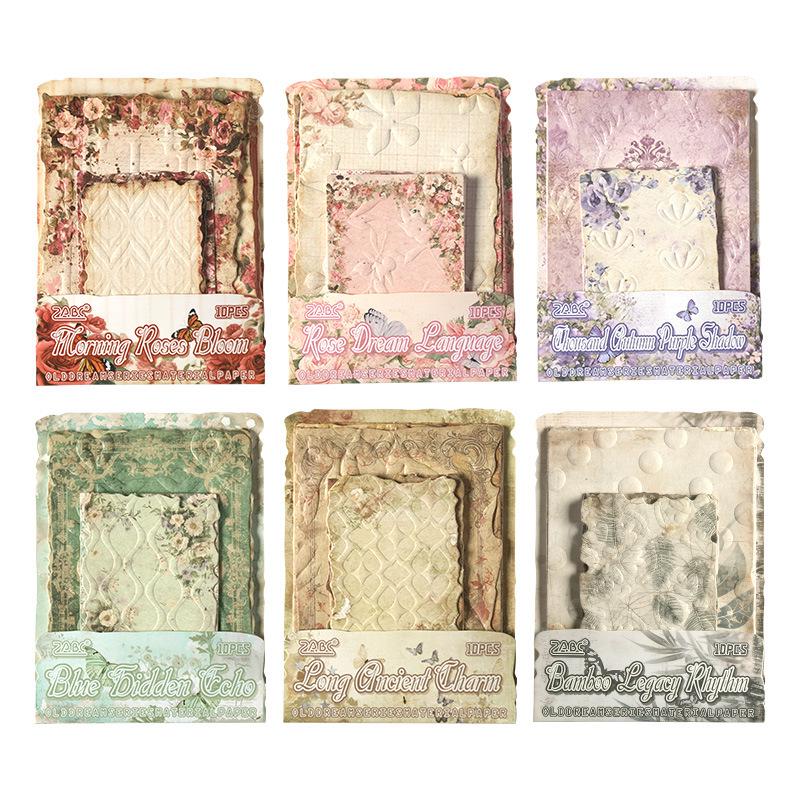 Past Dreams 3D Embossed Scenery Memo Pad for DIY Journaling