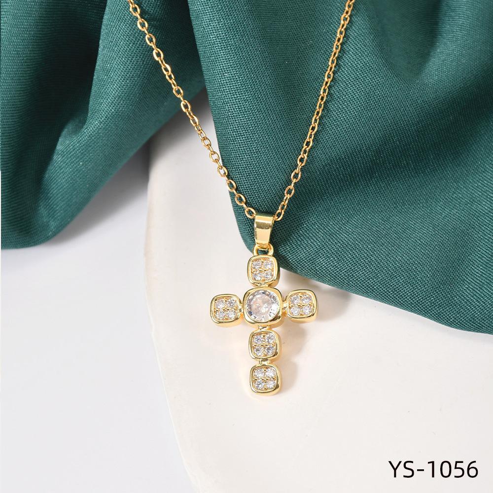 Fashion Trendy Titanium Steel Cross Necklace Women Luxury Versatile Accessory